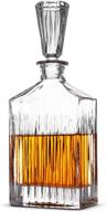 🍾 premium glass whiskey liquor decanter for food service equipment & supplies logo