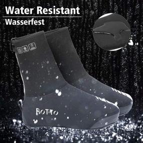 img 3 attached to 🌧️ Water Resistant Windproof ROTTO Cycling Shoe Covers: Ultimate Protection for Men and Women in Cold Weather