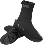 🌧️ water resistant windproof rotto cycling shoe covers: ultimate protection for men and women in cold weather logo