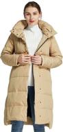 🧥 stay warm and stylish with orolay women's hooded down jacket long winter coat логотип