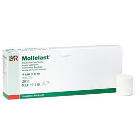 img 2 attached to Lohmann & Rauscher-58415 Mollelast: Open-Weave Gauze Bandage, 4cm x 4m, White, Box of 20 Rolls - Effective Conforming Care