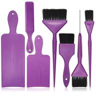 balayage brushes bleach purple pieces logo