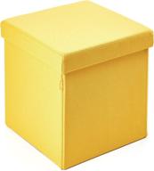 🟨 kvell storage ottoman in kube's vibrant yellow shade logo