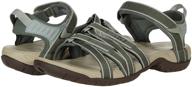 comfort and style combined: teva tirra halcon burnt olive women's shoes logo