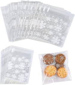 img 4 attached to Christmas Cellophane Resealable Snowflake Adhesive