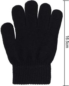 img 3 attached to ❄️ Cooraby Knitted Stretchy Fingers Assorted Boys' Accessories: Perfect for Cold Weather!