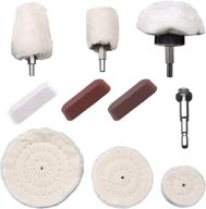 🧽 complete polishing wheel kit with buffing pads and polishing compounds - 10 pcs logo