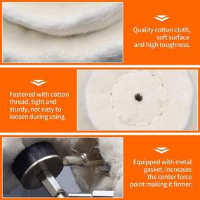 img 1 attached to 🧽 Complete Polishing Wheel Kit with Buffing Pads and Polishing Compounds - 10 Pcs