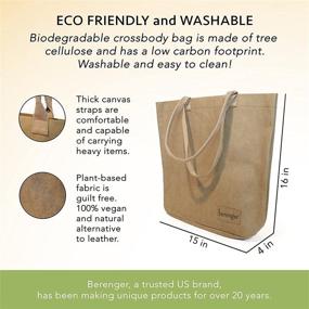 img 2 attached to Washable Kraft Paper Purse Eco Friendly