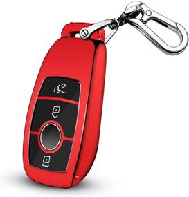 img 4 attached to QBUC For Mercedes Benz Key Fob Cover Interior Accessories in Keychains