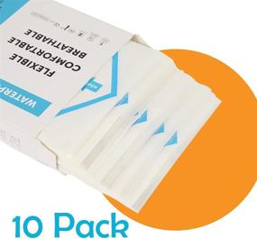 img 1 attached to 🏥 Houseables Transparent Film Dressing, 50-Pack, Sterile, Waterproof, Breathable, Post Surgical Skin Patch, Wound Cover Bandages, Clear, 4" x 4.75", Bacterial Barrier, Showerproof