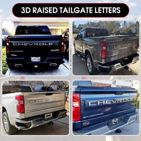 img 1 attached to MEALAM 3D Raised Tailgate Insert Letters Exterior Accessories for Emblems