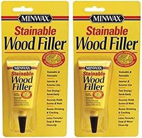 img 1 attached to 🔨 Minwax 42851000 Stainable Wood Filler: Convenient 2-Pack, Ideal for Wood Repairs and Staining