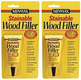 img 2 attached to 🔨 Minwax 42851000 Stainable Wood Filler: Convenient 2-Pack, Ideal for Wood Repairs and Staining