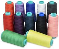 🧵 renashed thread spools: 12 color all-purpose polyester for quilting sewing machine - 3600 yards logo