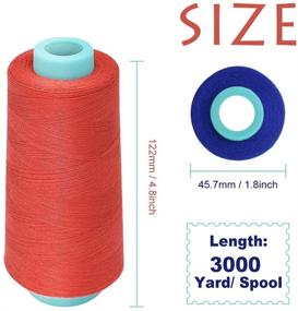 img 3 attached to 🧵 Renashed Thread Spools: 12 Color All-Purpose Polyester for Quilting Sewing Machine - 3600 Yards