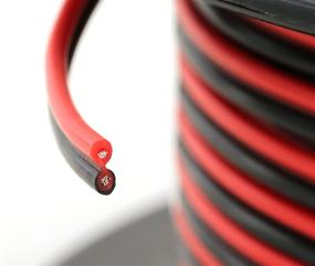 img 1 attached to 🔴 High-Quality Pure Copper 24 AWG 200ft Red & Black Bonded Zip Cord Cable for Car Audio & Automotive LED Light Wiring