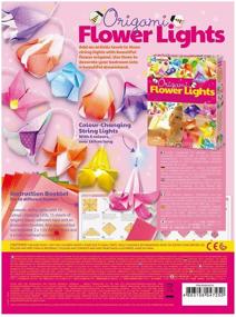 img 3 attached to Набор "Origami Flower Lights Kit for Kids - 4M Kidzmaker" для детей