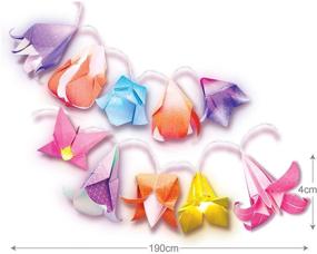 img 2 attached to Набор "Origami Flower Lights Kit for Kids - 4M Kidzmaker" для детей