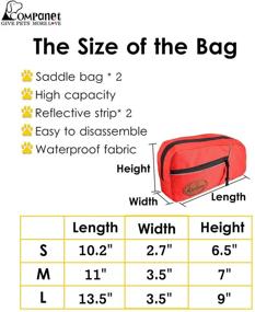 img 1 attached to 🐶 Dog Saddlebag Backpack: Adjustable Tripper Hound Travel Bag Rucksack for Medium & Large Dog Camping Hiking - Detachable Pack Turns into Instant Harness