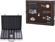 🎰 enhance your casino experience with smilejoy casino poker chips set (500new) - 11.5 gram, ideal for texas holdem, blackjack, and gambling, complete with aluminum case логотип