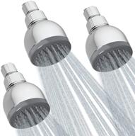 🚿 enhance your shower experience with homewerks hs01-w125ch-3pk wall mount high pressure shower head, 2.5 gpm, chrome finish - contractor 3 pack logo