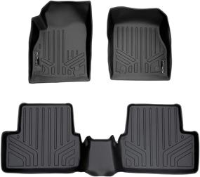 img 4 attached to 🚘 SMARTLINER Custom Fit Floor Mats: 2 Row Liner Set in Black for 2011-2015 Chevrolet Cruze / 2016 Cruze Limited