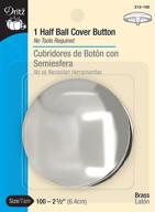 🧵 dritz 213-100 half ball cover button, size 100 (2-1/2-inch), 1-sets for clothing accessories and crafts logo