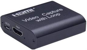 img 4 attached to Премиум HDMI к USB 2.0 Видео захват карты - HD 1080p 30fps - Отсутствие задержки петли - Запись игр, трансляция, прямая трансляция - Прочный металлический корпус