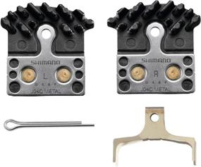 img 3 attached to 🔧 Optimized Shimano J04C Metal Disc Brake Pads with Enhanced Spring and Fins