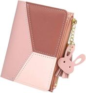 💼 joseko women's small pu wallet with tassel pendants - multi slot short card holder purse for ladies and girls logo