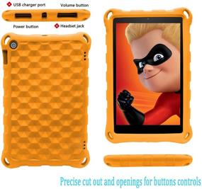 img 3 attached to 📱 ANTIKE 7 Inch Tablet Case 2019 - Shockproof, Lightweight, Kids-Friendly, Convertible Stand (Orange) for Display Tablet (2017 & 2019 Release)