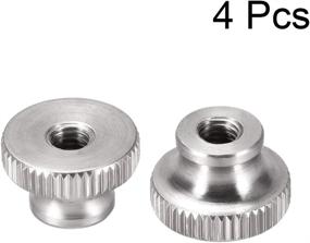 img 2 attached to Uxcell Knurled Thumb Nuts Stainless Hardware for Nails, Screws & Fasteners