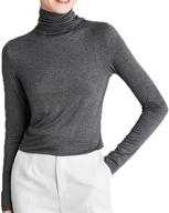 sunfaynis womens fitted turtleneck lightweight women's clothing for lingerie, sleep & lounge logo