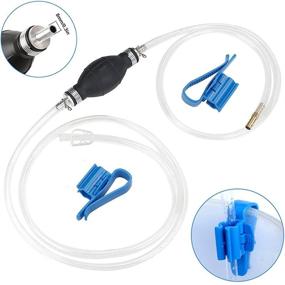 img 4 attached to 🔋 Siphon Hand Pump Manual Fuel Transfer Pump with Durable PVC Hoses - Ideal for Gas, Gasoline, Petrol, Diesel, Oil, Liquid, Water, Fish Tank - Portable and Versatile