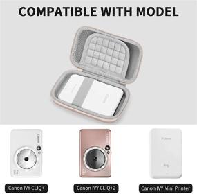 img 3 attached to 🌸 Rose Golded Yinke Case: Ultimate Travel Protection for Canon Ivy Mobile Mini Photo Printer & Canon Ivy CLIQ 2/+2 Instant Camera Printer