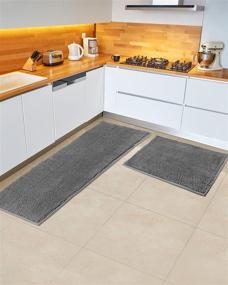 img 4 attached to Pretigo Kitchen Rug Sets Microfiber