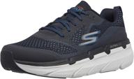 skechers cushion 54450 sneaker black charcoal logo