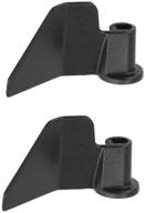 mayata 2pcs non-stick breadmaker paddles - stainless steel replacement blade for bread machine - multiple sizes available (2.4 x 6.5cm, black) logo