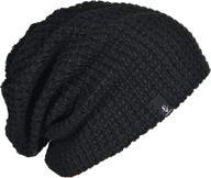 forbusite mens slouchy long oversized beanie knit cap: perfect summer-winter accessory b08 logo