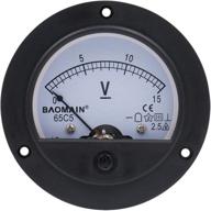⚡️ baomain 65c5 аналоговый панельный метр - вольтметр, аналоговый вольтметр для постоянного тока 0-15в логотип