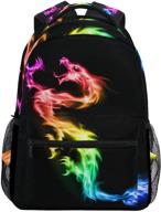 🎒 stylish elementary school backpack for boys and girls - casual travel bag with laptop compartment logo