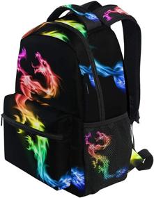 img 2 attached to 🎒 Stylish Elementary School Backpack for Boys and Girls - Casual Travel Bag with Laptop Compartment