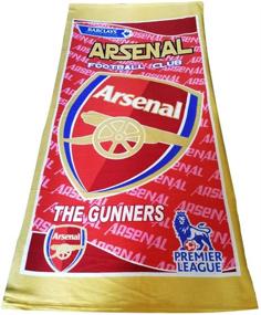 img 1 attached to Ultra-Soft Absorbent Beach & Bath Towel for Arsenal Football Club - Ideal for Bath, Pool, and Gym Use