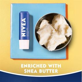 img 1 attached to NIVEA Intensively Moisturizing Lip Care Balm, 💋 Butter, 0.68 Oz, Pack Of 4 - Unisex