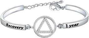 img 4 attached to 🎗️ KUIYAI AA Yearly Bracelet Recovery: A Meaningful Addiction Recovery Jewelry Gift for Alcoholics Anonymous - Available in 1, 2, and 3 Year Options