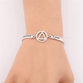 img 1 attached to 🎗️ KUIYAI AA Yearly Bracelet Recovery: A Meaningful Addiction Recovery Jewelry Gift for Alcoholics Anonymous - Available in 1, 2, and 3 Year Options