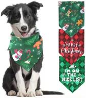 topstarry christmas bandanas adjustable accessories logo