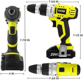 img 2 attached to 🧰 Portable CACOOP Cordless Lithium Ion Tool Kit with Carrying Case