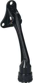 img 4 attached to 🚪 HOME&amp;I Easy Pedal Kickdown Door Stopper, 4-Inch Commercial Heavy Duty Door Stop Holder Kickstand with Height-Adjustable Rubber Foot - Black